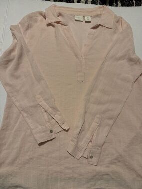Saint Tropez West Lightweight Pale Pink V-Neck Tunic